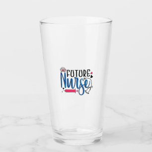 Geschenk für Krankenschwester Future Nurse Glas