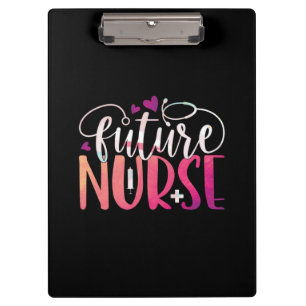 Geschenk für Krankenschwester Future Nurse Klemmbrett