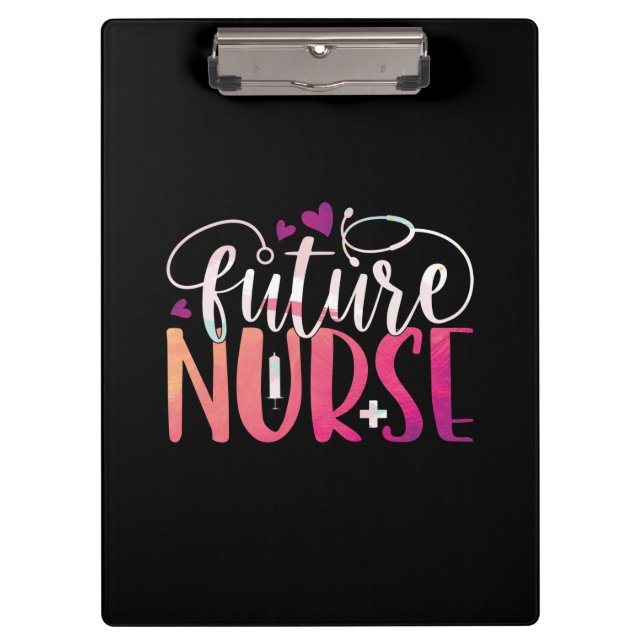 Geschenk für Krankenschwester | Future Nurse Klemmbrett (Vorderseite)