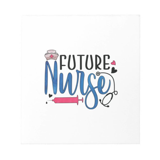 Geschenk für Krankenschwester | Future Nurse Notizblock (Vorderseite)