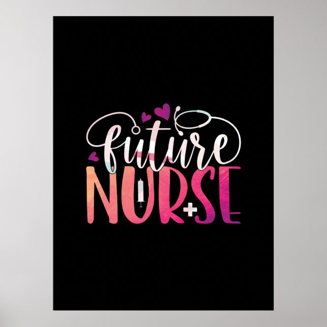 Geschenk für Krankenschwester | Future Nurse Poster (Vorne)