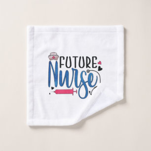 Geschenk für Krankenschwester Future Nurse Waschlappen
