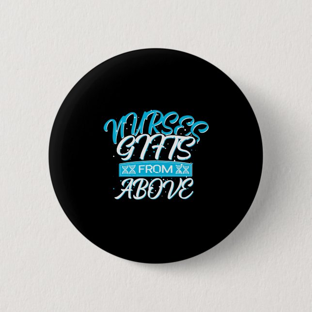 Geschenk für Krankenschwester | Geschenke von oben Button (Vorderseite)