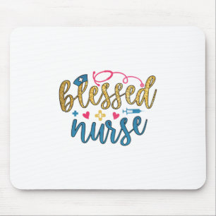 Geschenk für Krankenschwester Gesegnete Krankens Mousepad