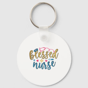 Geschenk für Krankenschwester   Gesegnete Krankens Schlüsselanhänger