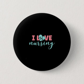 Geschenk für Krankenschwester | I Liebe Pflege Button