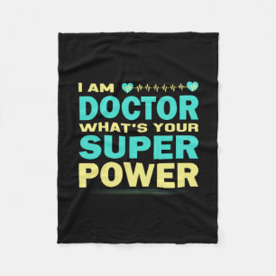 Geschenk für Krankenschwester   Ich bin Doktor, wa Fleecedecke