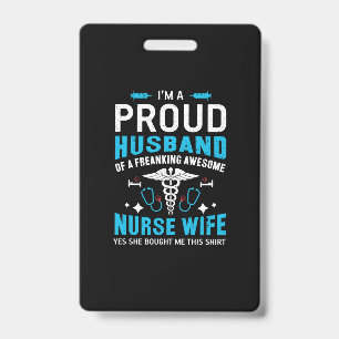 Geschenk für Krankenschwester Ich bin ein stolze Ausweis