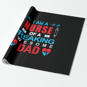 Geschenk für Krankenschwester Ich bin eine Krank Geschenkpapier