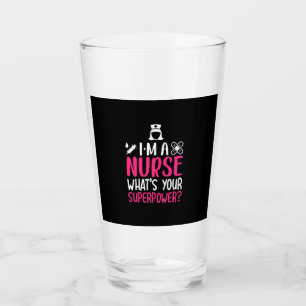 Geschenk für Krankenschwester Ich bin eine Krank Glas