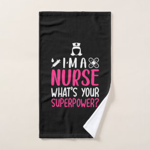 Geschenk für Krankenschwester   Ich bin eine Krank Handtuch