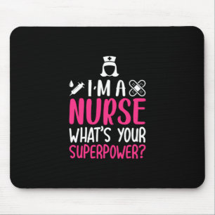 Geschenk für Krankenschwester Ich bin eine Krank Mousepad