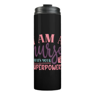 Geschenk für Krankenschwester Ich bin eine Krank Thermosbecher