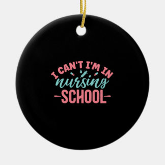 Geschenk für Krankenschwester | Ich bin in der Kra Keramik Ornament