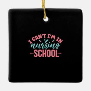 Geschenk für Krankenschwester   Ich bin in der Kra Keramikornament