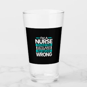 Geschenk für Krankenschwester   Ich bin Krankensch Glas