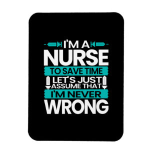 Geschenk für Krankenschwester Ich bin Krankensch Magnet