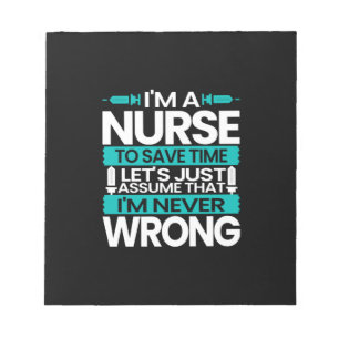 Geschenk für Krankenschwester   Ich bin Krankensch Notizblock