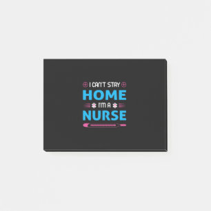 Geschenk für Krankenschwester Ich bin Krankensch Post-it Klebezettel