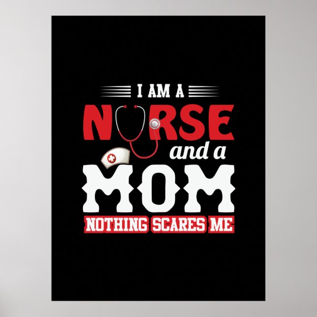 Geschenk für Krankenschwester | Ich bin Krankensch Poster (Vorne)
