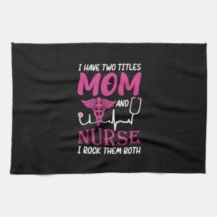 Geschenk für Krankenschwester Ich habe zwei Tite Geschirrtuch