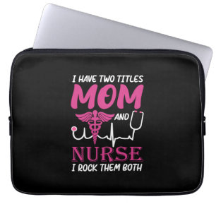 Geschenk für Krankenschwester Ich habe zwei Tite Laptopschutzhülle