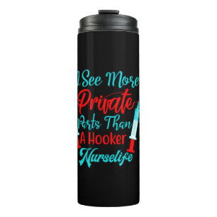 Geschenk für Krankenschwester Ich sehe mehr priv Thermosbecher