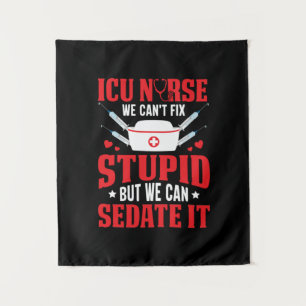 Geschenk für Krankenschwester   ICU-Krankenversich Wandteppich