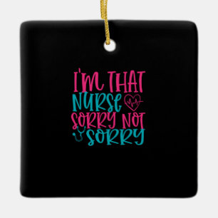 Geschenk für Krankenschwester Im dass Krankensch Keramikornament