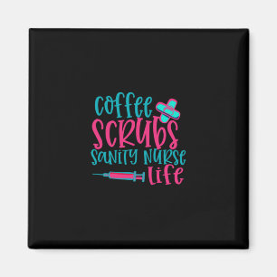 Geschenk für Krankenschwester Kaffeekrubs Sanity Magnet