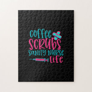 Geschenk für Krankenschwester Kaffeekrubs Sanity Puzzle