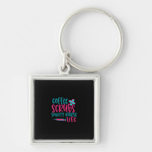Geschenk für Krankenschwester   Kaffeekrubs Sanity Schlüsselanhänger
