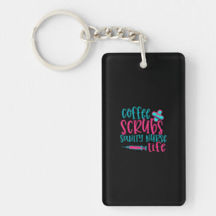 Geschenk für Krankenschwester Kaffeekrubs Sanity Schlüsselanhänger