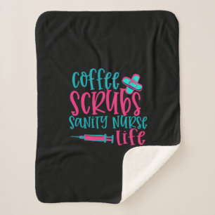 Geschenk für Krankenschwester Kaffeekrubs Sanity Sherpadecke