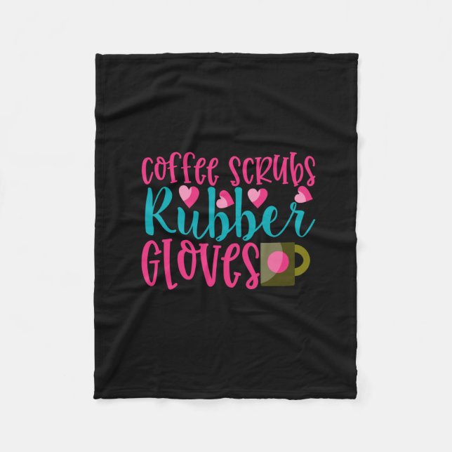 Geschenk für Krankenschwester | Kaffeeschrubben Gu Fleecedecke (Vorderseite)
