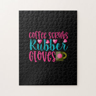 Geschenk für Krankenschwester Kaffeeschrubben Gu Puzzle