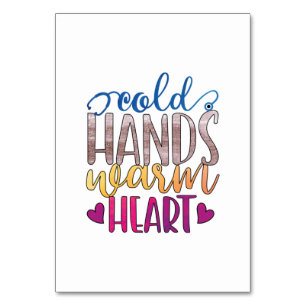 Geschenk für Krankenschwester Kalte Hände Varm H Tischnummer