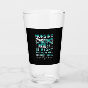 Geschenk für Krankenschwester Krankenschule, in Glas