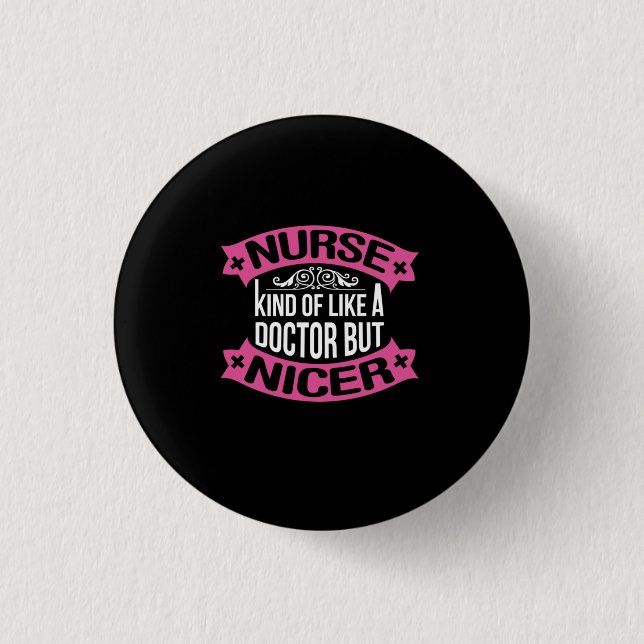 Geschenk für Krankenschwester | Krankenschwester w Button (Vorderseite)