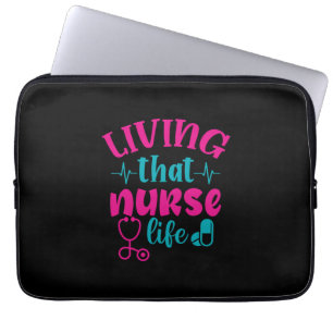 Geschenk für Krankenschwester Leben in diesem Kr Laptopschutzhülle