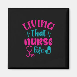 Geschenk für Krankenschwester   Leben in diesem Kr Magnet