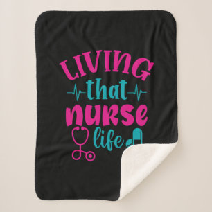 Geschenk für Krankenschwester Leben in diesem Kr Sherpadecke