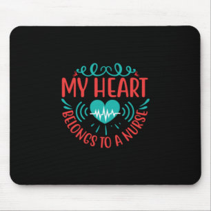 Geschenk für Krankenschwester Mein Herz gehört e Mousepad
