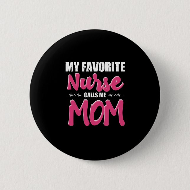 Geschenk für Krankenschwester | Meine Lieblingssch Button (Vorderseite)