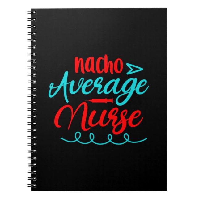 Geschenk für Krankenschwester | Nacho Average Nurs Notizblock (Vorderseite)