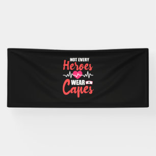 Geschenk für Krankenschwester   Nicht alle Helden  Banner