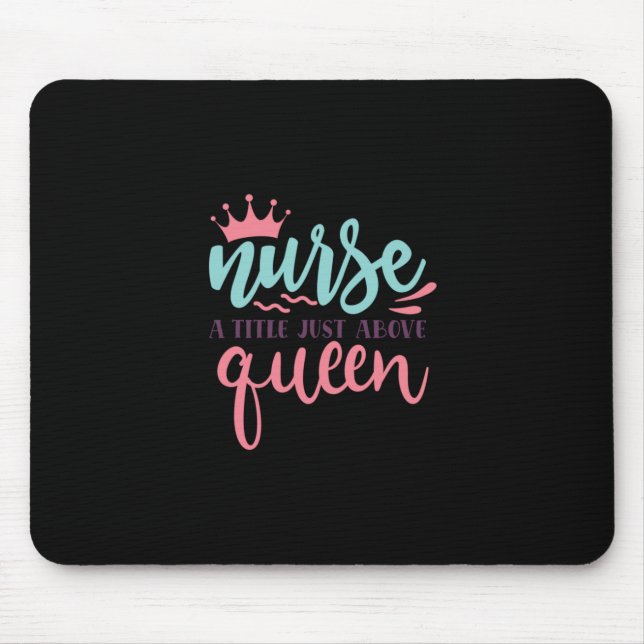 Geschenk für Krankenschwester | Nury A Title Just  Mousepad (Vorne)