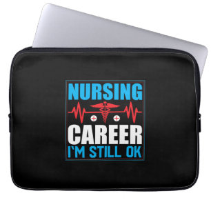Geschenk für Krankenschwester Pflegeberuf Ich bi Laptopschutzhülle