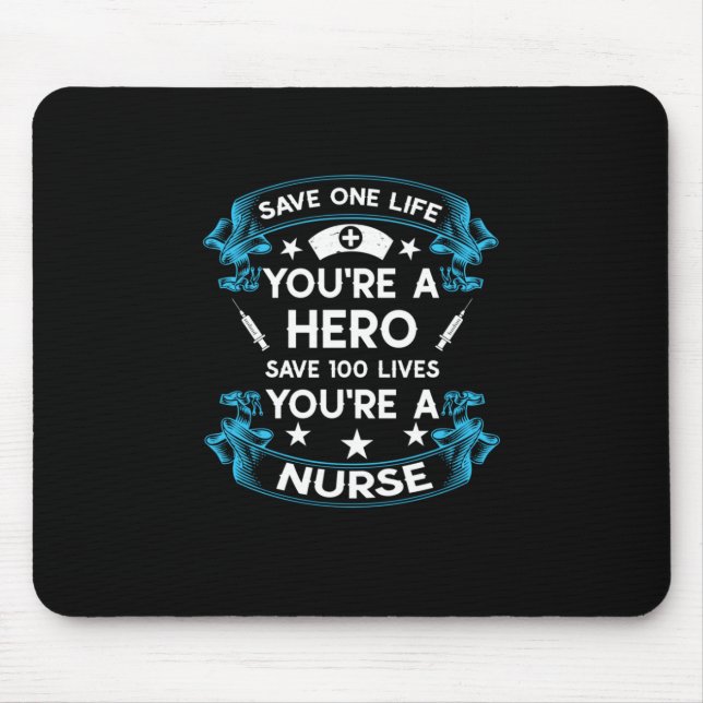 Geschenk für Krankenschwester | Rett One Life You  Mousepad (Vorne)