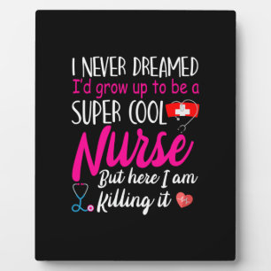 Geschenk für Krankenschwester Super Cool Nurse Fotoplatte